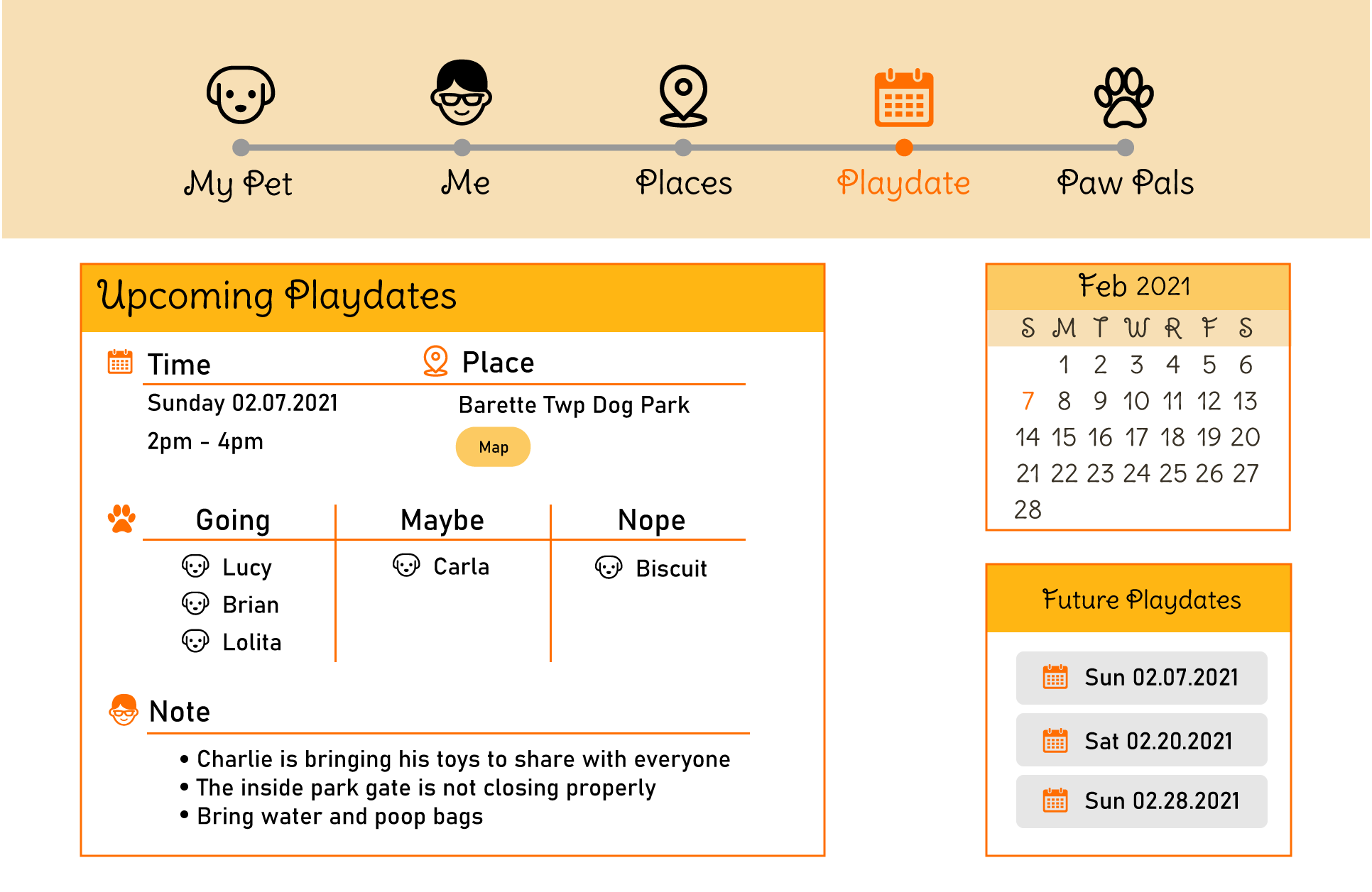 playdate layout